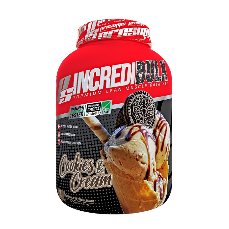 海德力ProSupps 超霸增健肌粉6磅黄金碳水蛋白比增健肌增重蛋白粉 奶油曲奇味