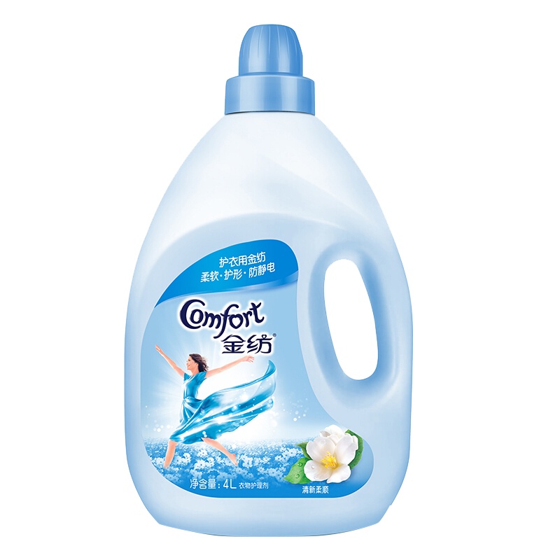 金纺清新柔顺衣物护理剂4L