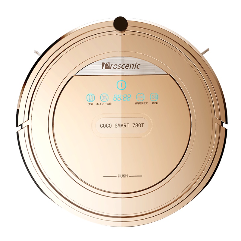 浦桑尼克(Proscenic)规划智能扫地机器人780TS 香槟金 家用全自动擦地拖地一体机吸尘器 可吸小米粒石头粒