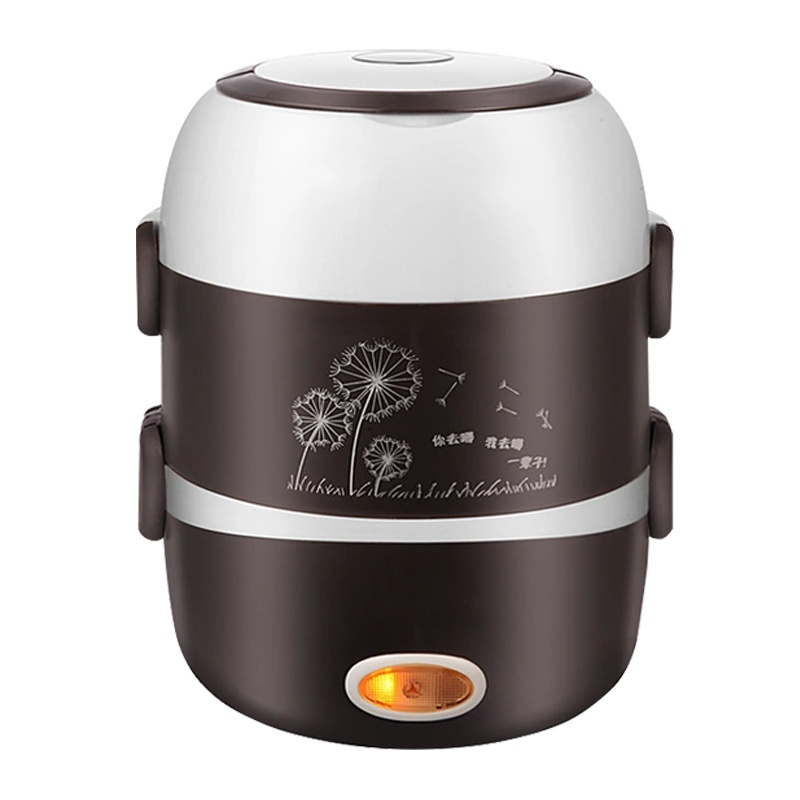 乐创(lecon) 三层电热饭盒 LC-BWH06 200W 棕色