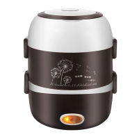 乐创(lecon) 三层电热饭盒 LC-BWH06 200W 棕色