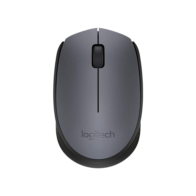 罗技(Logitech)M170无线鼠标光电鼠标笔记本台式机电脑便携商务家用办公游戏通用入门级USB办公鼠标-灰色