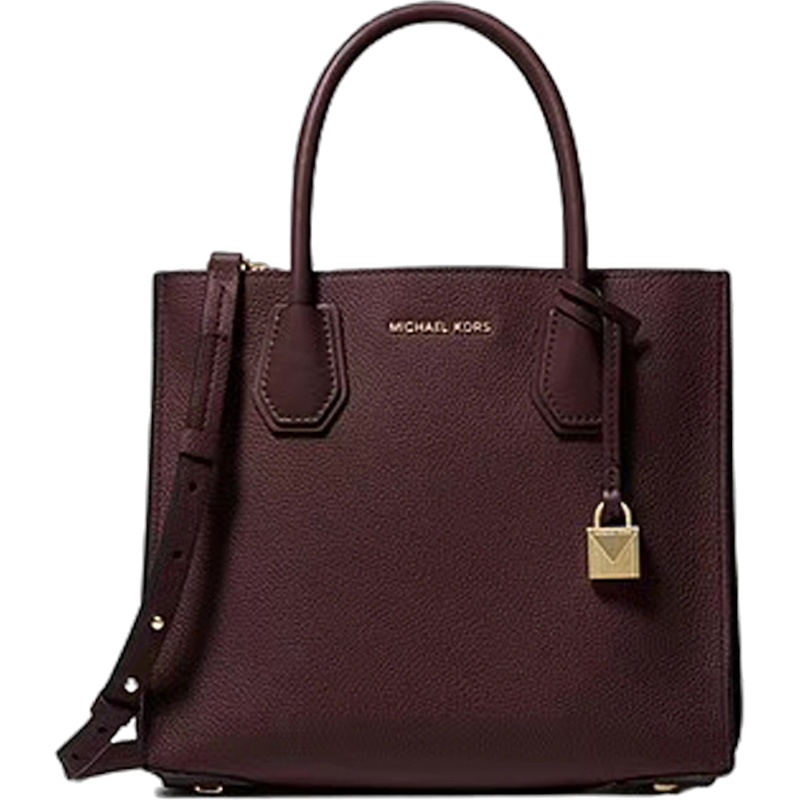 [直营]迈克·科尔斯(MICHAEL KORS)真皮 风琴款中号mercer系列拉链锁头手提包单肩包斜跨包 mk女包