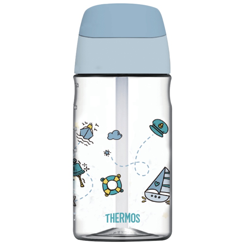 膳魔师(THERMOS)旅行探险tritan吸管杯吸便携婴儿防呛宝宝学饮杯BBSE-400