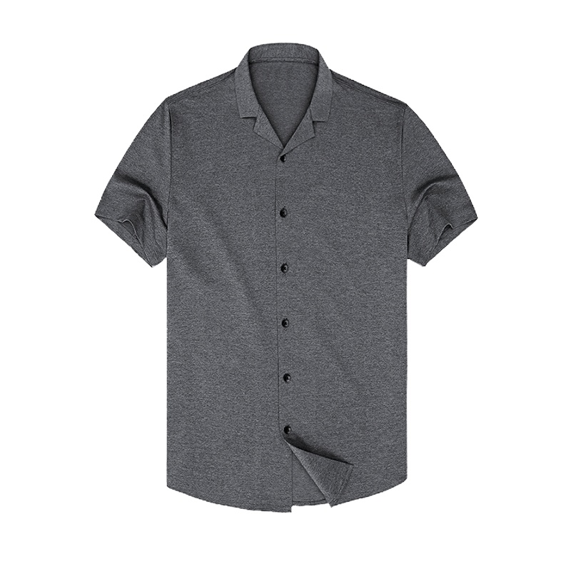 布先生新款排汗衬衫式短袖T恤 夏季新款中带领速干t恤男AT10436