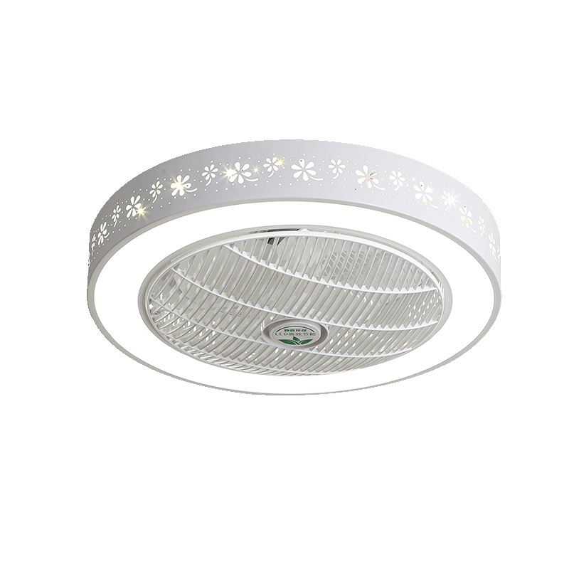 品拓(PINTUO)隐形吊扇灯led卧室风扇灯饰北欧家用餐厅书房圆形隐形房间led吸顶灯具简约现代