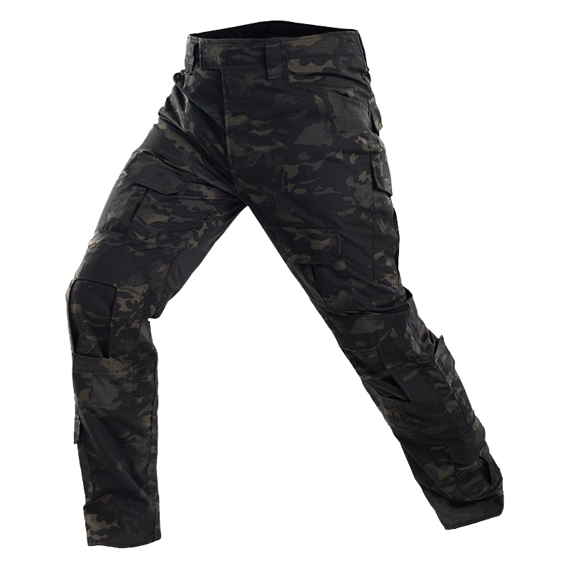 三极户外(Tripolar) TP9115 迷彩裤工装长裤舒适健身保安裤 迷彩作战蛙裤 户外拓展迷彩训练裤