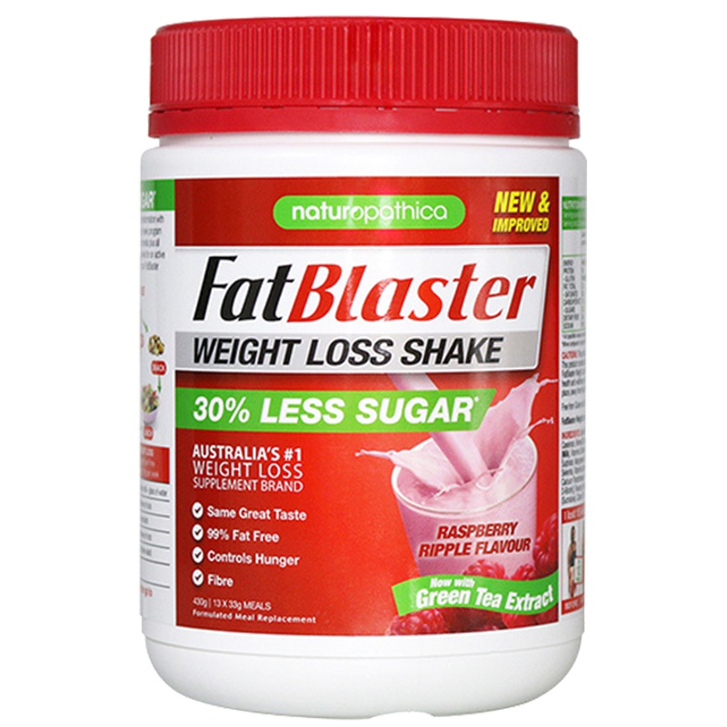 FatBlaster极塑覆盆子低糖代餐奶昔430g/罐 营养代餐粉 膳食营养补充剂 澳洲进口