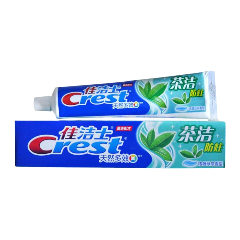 佳洁士(CREST)茶洁防蛀牙膏绿茶香 90g 10支装