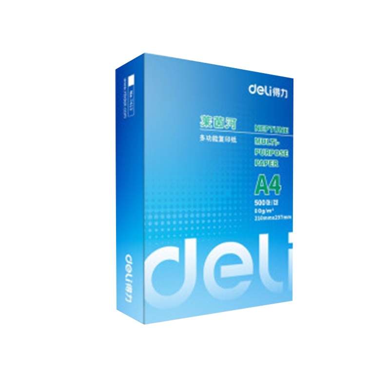 得力 7414 A4莱茵河复印纸 80g 8包/箱
