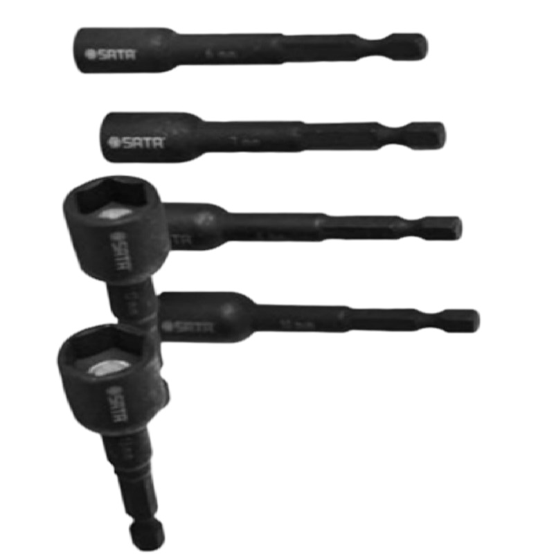 世达 SATA 35106 1/4"系列磁性风动六角尾套筒 6MM 1个