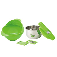 德世朗 厨厅宝套装B DFS-TZ055B(多功能沥水篮+料理盆+多功能刨丝器)