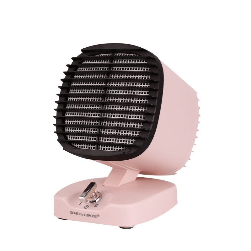 家奈(GENE by HIROSE) 电暖器粉色 PTC发热体 倾倒断电 两档调温 家用取暖器 CNT-18G