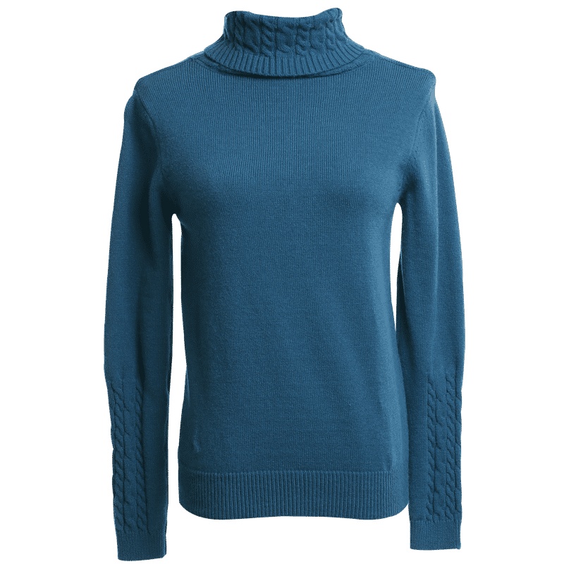 欧昵雪秋冬季宽松藏肉遮肚子麻花长袖高领套头毛衣女打底