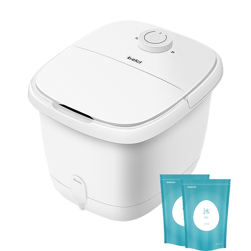 蓓慈(beici)足浴器BZ305D1+BW507足浴包*2泡脚桶全自动电动加热家用脚动滚轮按摩洗脚盆