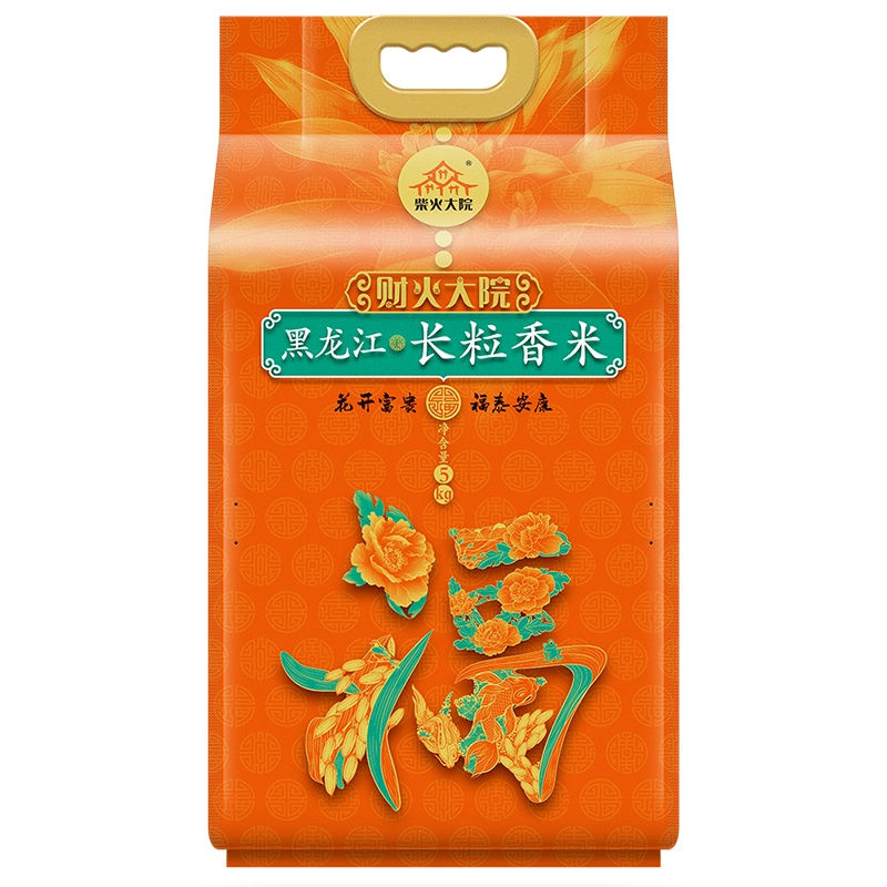 柴火大院 东北长粒香米5kg福系列 东北大米农家香米10斤