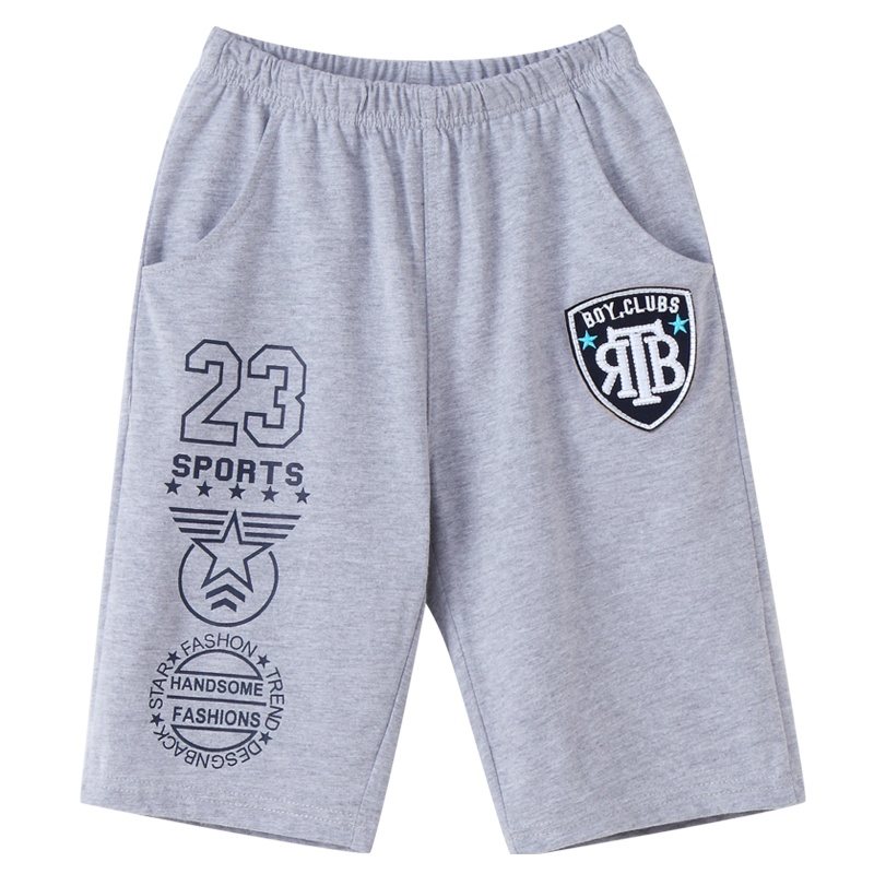 铅笔俱乐部童装2020夏装新款男童针织中裤中大童短裤儿童休闲裤子