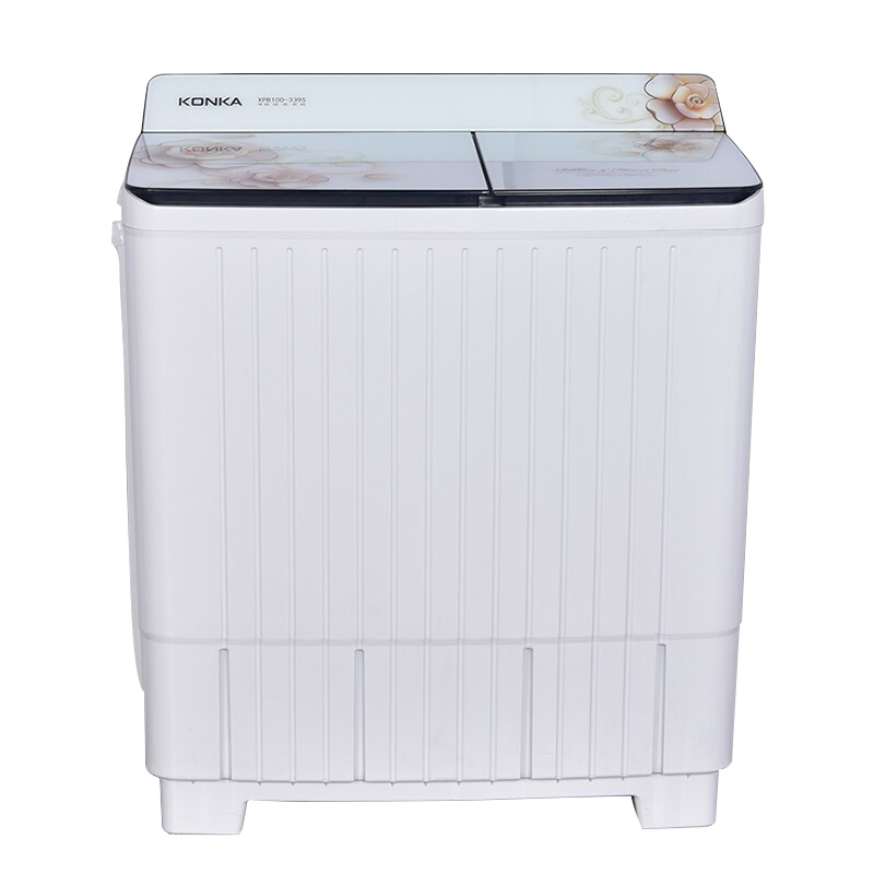 康佳(KONKA)10kg双桶半自动洗衣机 喷淋漂脱 洗脱分离 XPB100-339S