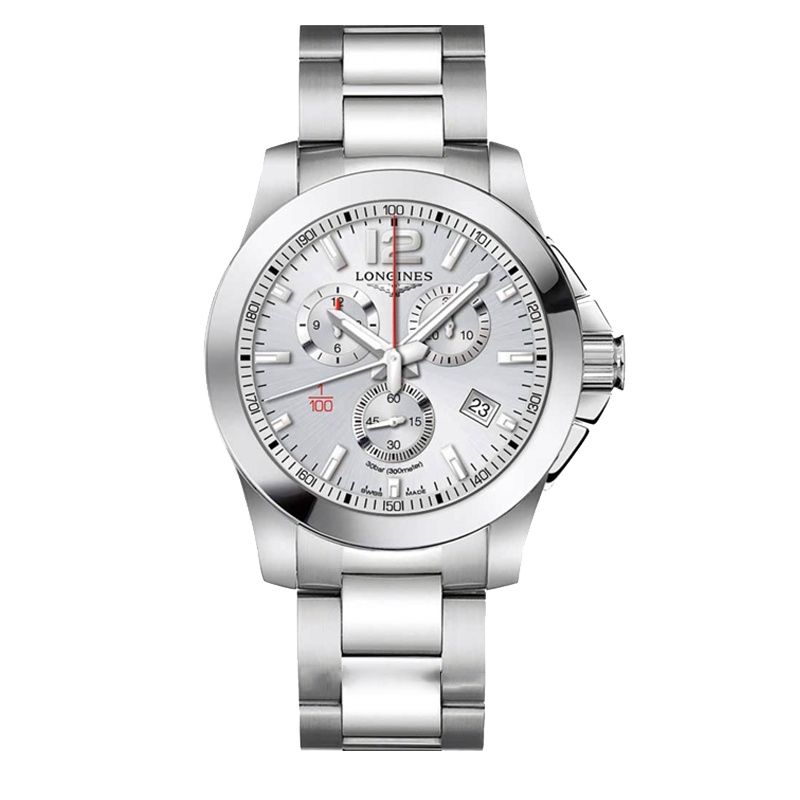 浪琴(Longines)瑞士手表 石英表男L3.800.4.76.6 钢带腕表