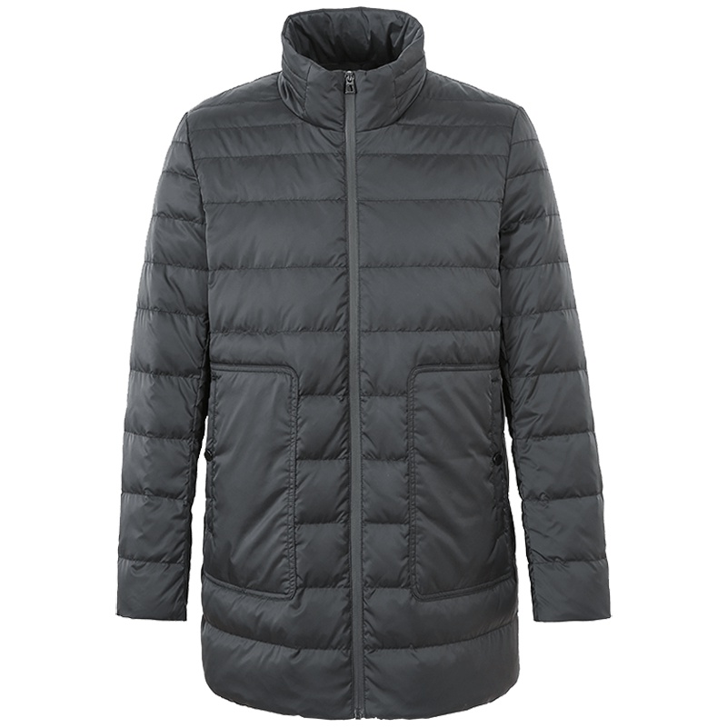 艾莱依2019秋冬新款时尚简约休闲男短款羽绒服修身外套