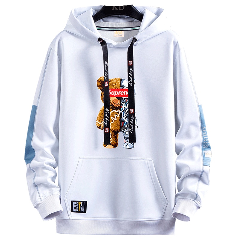 狮臣SHICHEN 2023年秋季新款长袖卫衣男士潮流连帽套头男士卫衣百搭打底衫运动卫衣男装时尚卫衣男