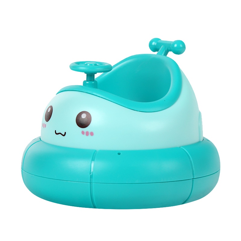 米宝兔宝宝洗澡玩具婴儿益智电动戏水玩具套装男女孩喷水0-1-3岁MB86L旋转杯-蓝