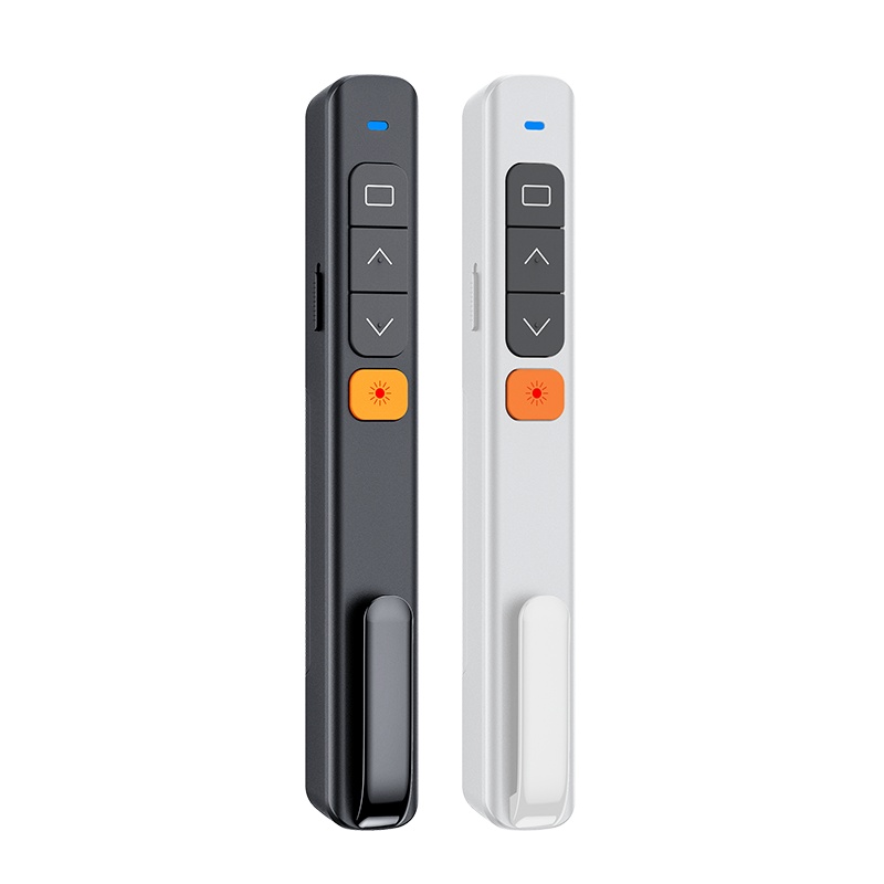 古尚古多功能激光翻页笔ppt遥控智能可充电讲课教鞭教师用演讲多媒体无线投影仪电子笔幻灯片翻页器红外线笔尊享款黑色[单接口