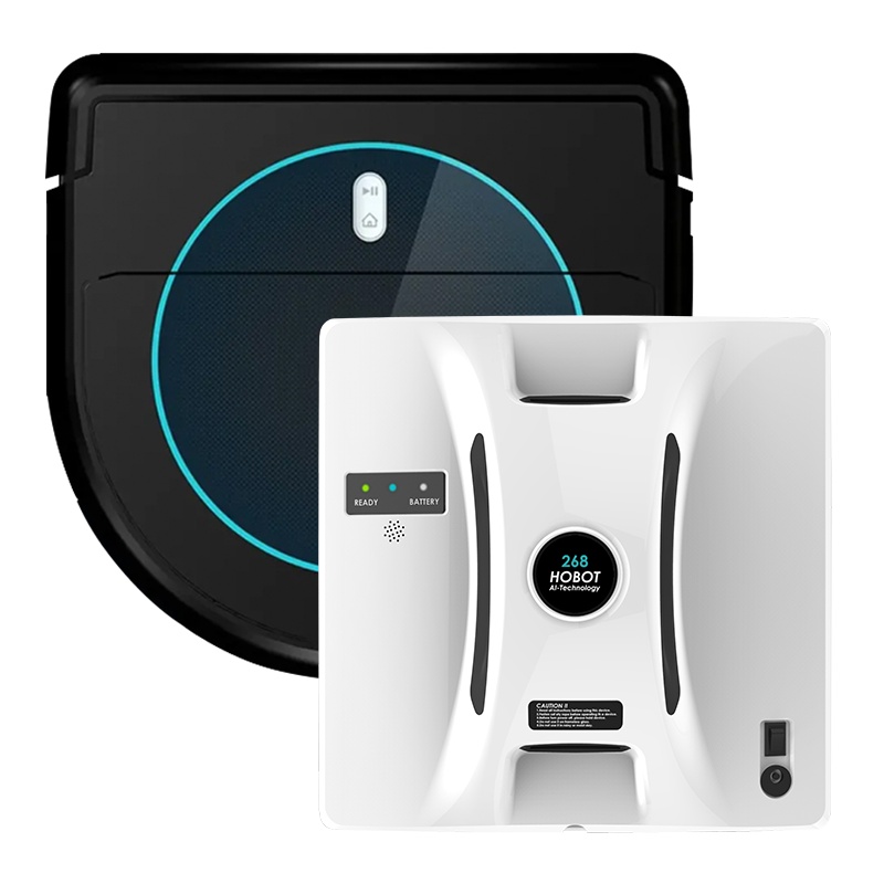 玻妞(HOBOT)擦窗机器人268 扫地机器人LEGEE-669 组合干湿双擦 LED激光导航 自动回充 扫拖组合
