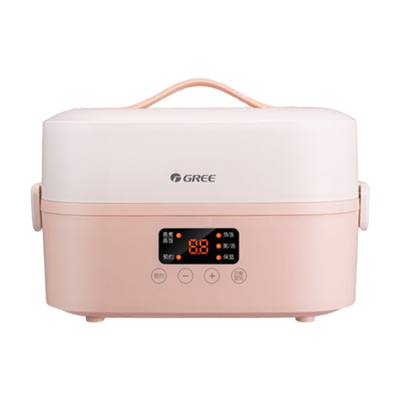 格力电热饭盒可插电蒸煮热饭菜保温便当盒上班便携带饭DFH-1501Z多功能插电加热双层可预约1.5L蒸汽加热蒸煮热饭菜