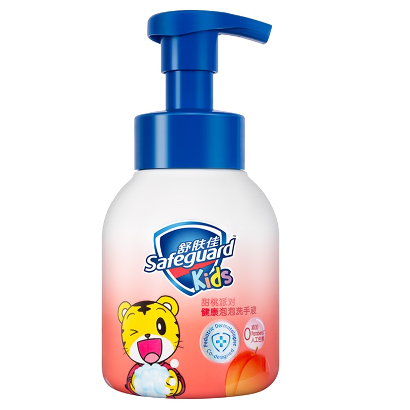 舒肤佳儿童泡沫洗手液 巧虎蜜桃乐园280ml 棉花糖洗手液 洗去99.9%细菌 pH温和 宝宝可用 勤洗手