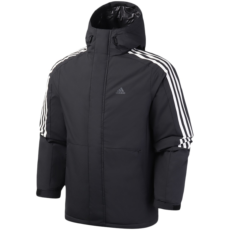 【自营】阿迪达斯男服羽绒服连帽保暖户外休闲运动服EH3995