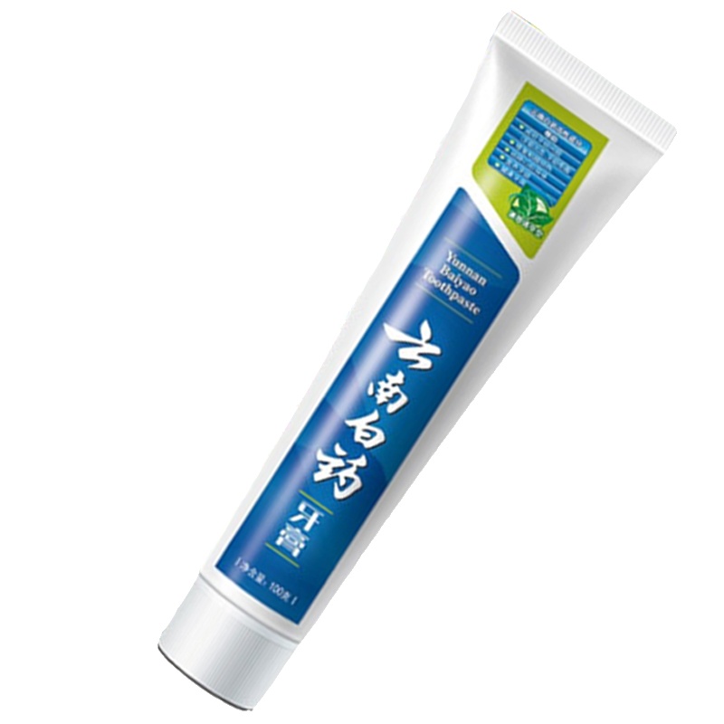 云南白药 薄荷清爽型100g 牙膏 清新口气 牙龈出血护理 1支装(单位:件)
