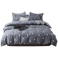 泰念Tai nian 全棉印花四件套AB版田园风小清新4件套床单学生双人纯棉3三件套家纺床上用品1.8m1.5m床