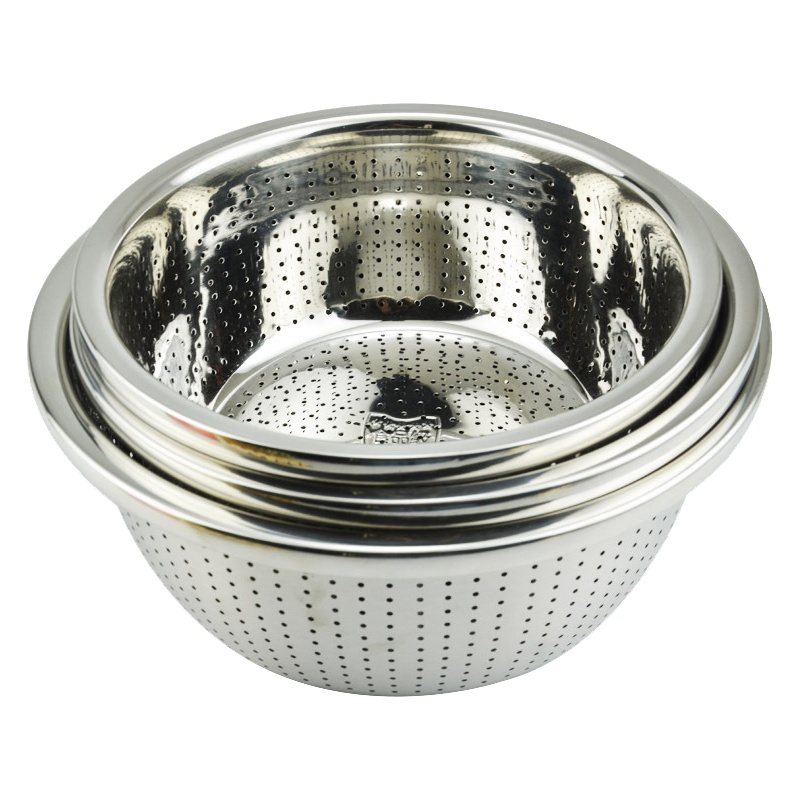 不锈钢洗米筛淘米盆沥水盆 直径22cm(个)[CWFD]