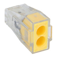 PCT-102两孔多功能电线快速接线对接头 一进一出并联 100只