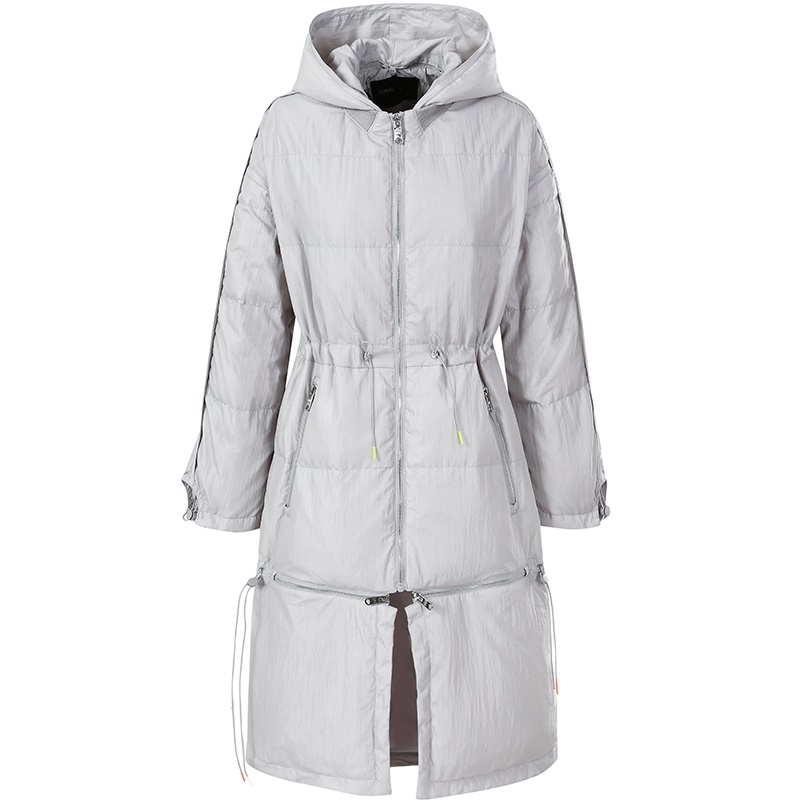 艾莱依O2O2018冬季新款轻薄羽绒服女休闲连帽羽绒