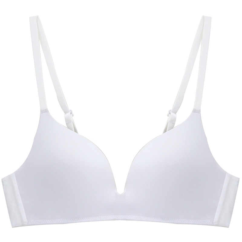 珀依兰 夏季无钢圈薄款文胸罩 光面一片式女睡眠内衣