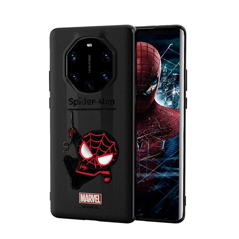 ESCASE 华为mate40RS保时捷手机壳huawei保护套硅胶 软边全包防摔高档刺绣男女同款漫威动漫