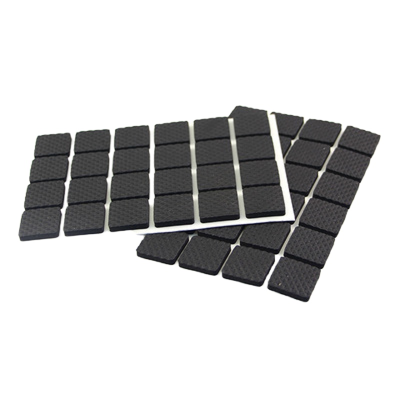 EVA桌椅脚垫凳子腿垫椅子纳丽雅脚垫沙发地板保护垫脚套桌脚垫 耐磨 黑色方形22毫米48片