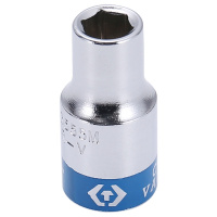 藍帶 1/4"DR.手动标准六角套筒 233555M