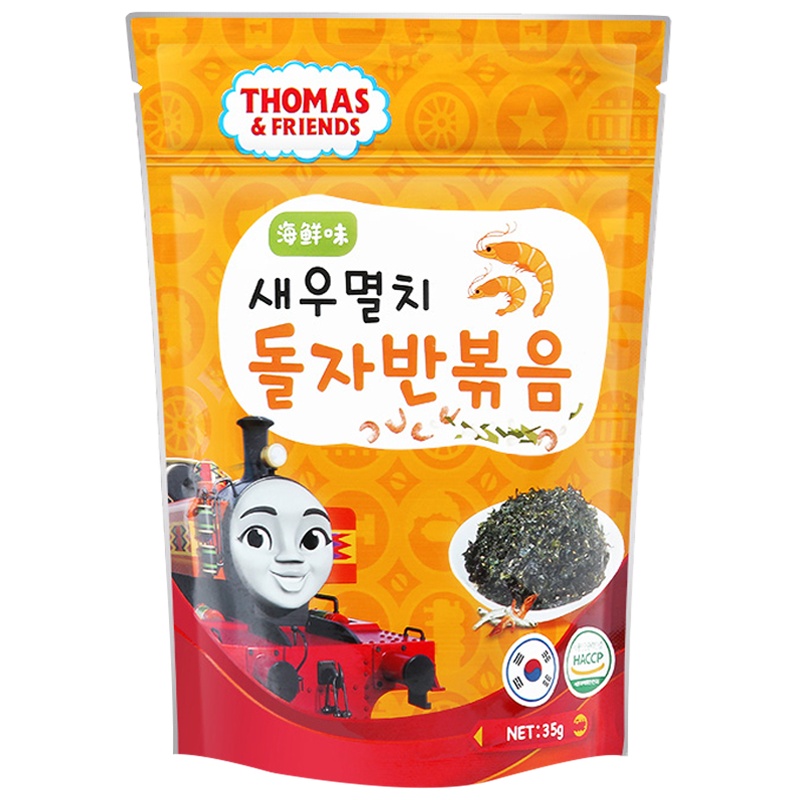 托马斯 宝宝零食小火车儿童零食 碎海苔(海鲜)35g 儿童零食点心