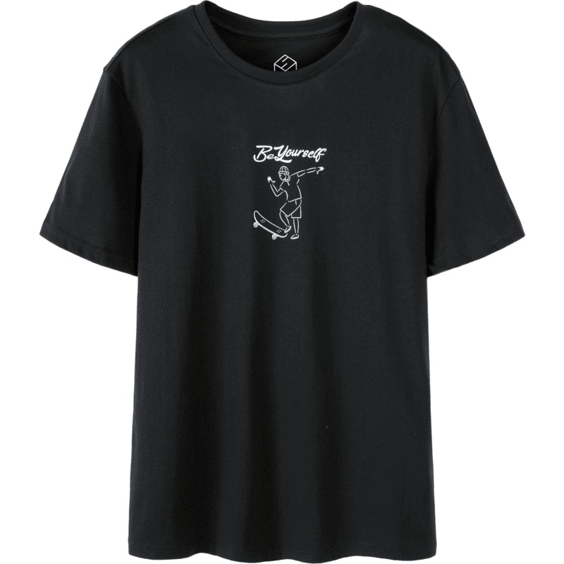 【满198减100预估价：33】森马短袖T恤男潮牌男士打底衫白色纯棉日系上衣潮流体恤男生内搭