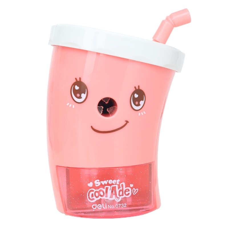 得力 DELI 0732 手摇削笔机器/转笔刀/铅笔卷笔刀 可乐杯造型 颜色随机