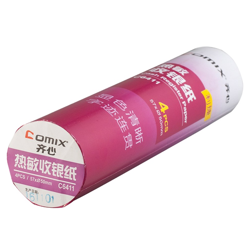齐心 C6411K 利捷热敏收银纸 4卷/件 5件装 (单位:件)
