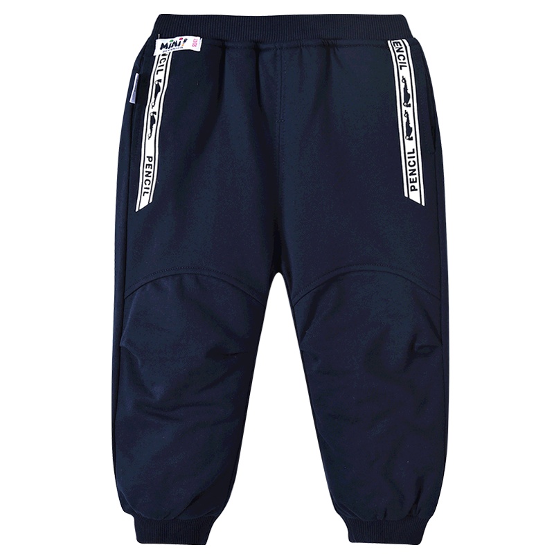 铅笔俱乐部童装2019冬季新款男童运动长裤小童棉裤儿童保暖裤