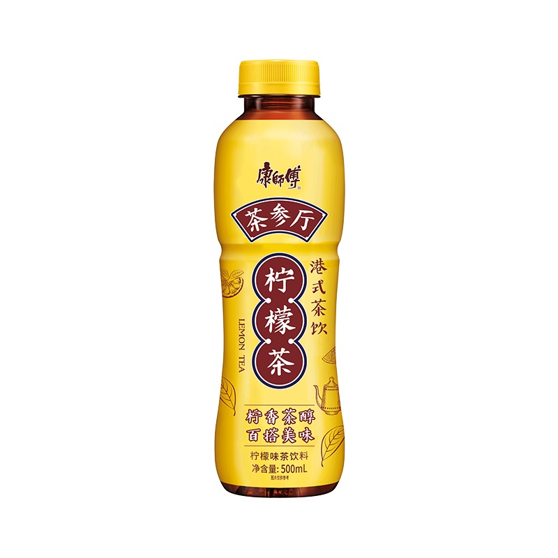 康师傅 茶参厅500ml*15瓶 柠檬茶整箱装 茶餐厅专享