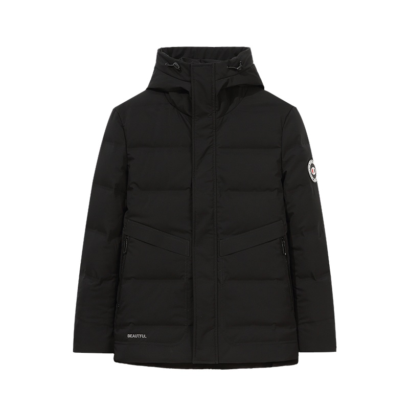 阿仕顿男装羽绒服韩版帅气连帽短款休闲羽绒服保暖上衣外套男EG60088