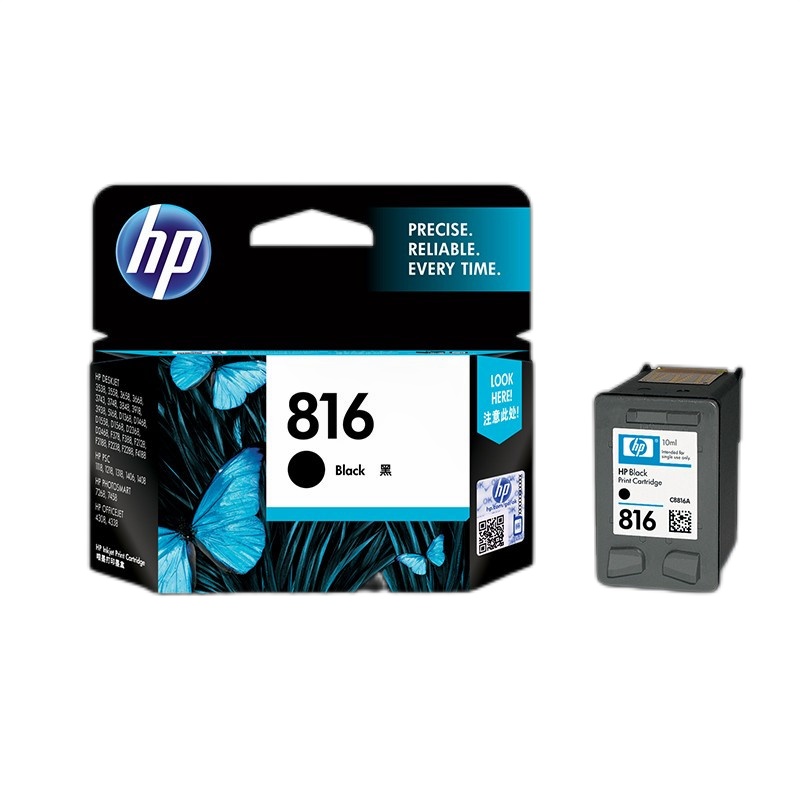 HP 打印机墨盒惠普816黑色 （单位：个）