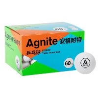 得力(deli) F2390W 安格耐特 乒乓球(白色) (60个/桶)
