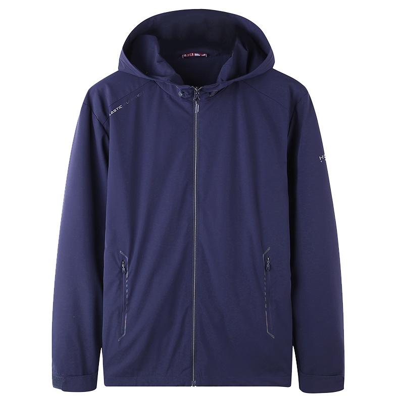 妖艺秋新款潮流情侣弹力风衣防风透气户外运动外套七彩印花休闲服